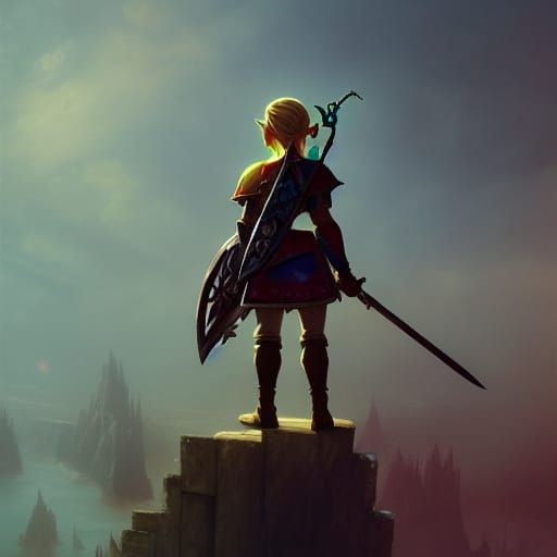 Zelda Dark Fantasy Concept Art in 8k Resolution