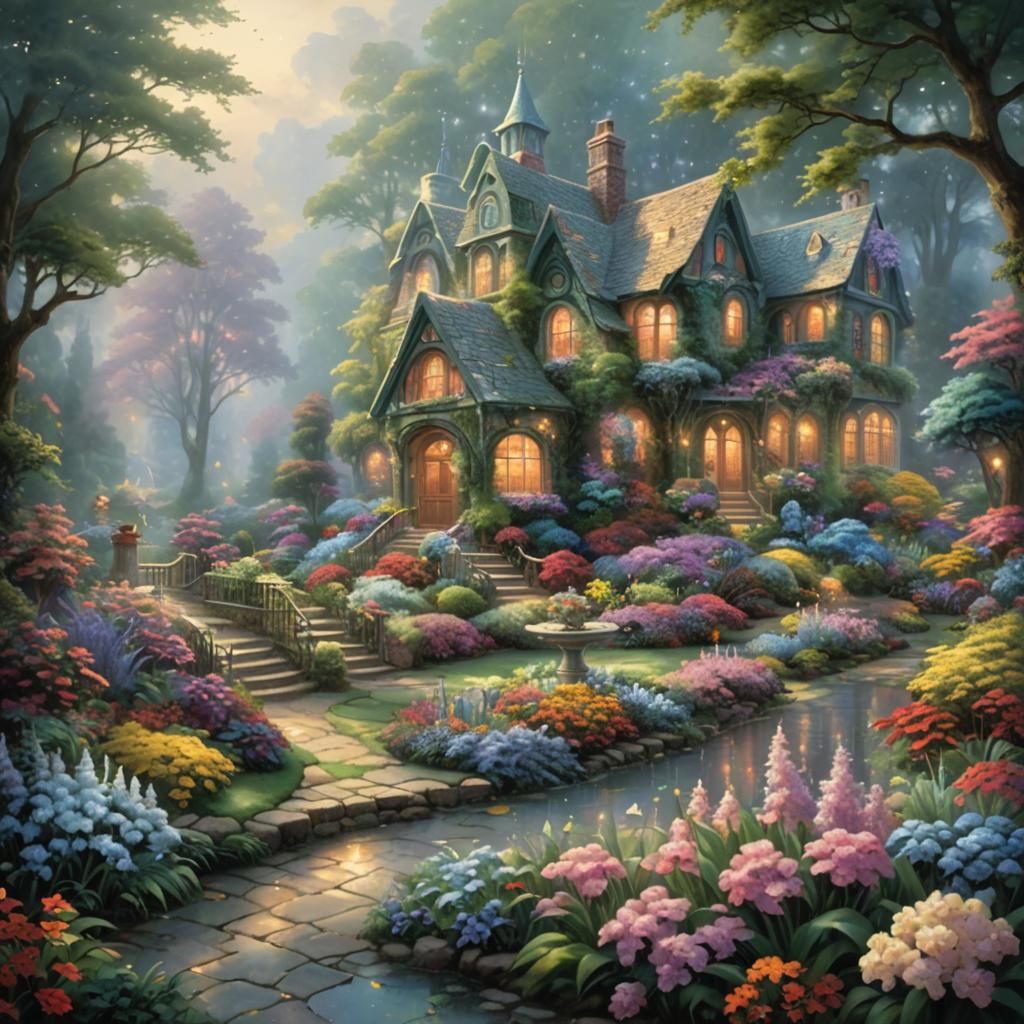 Emotional Garden: Ethereal Fantasy in Hyperdetail