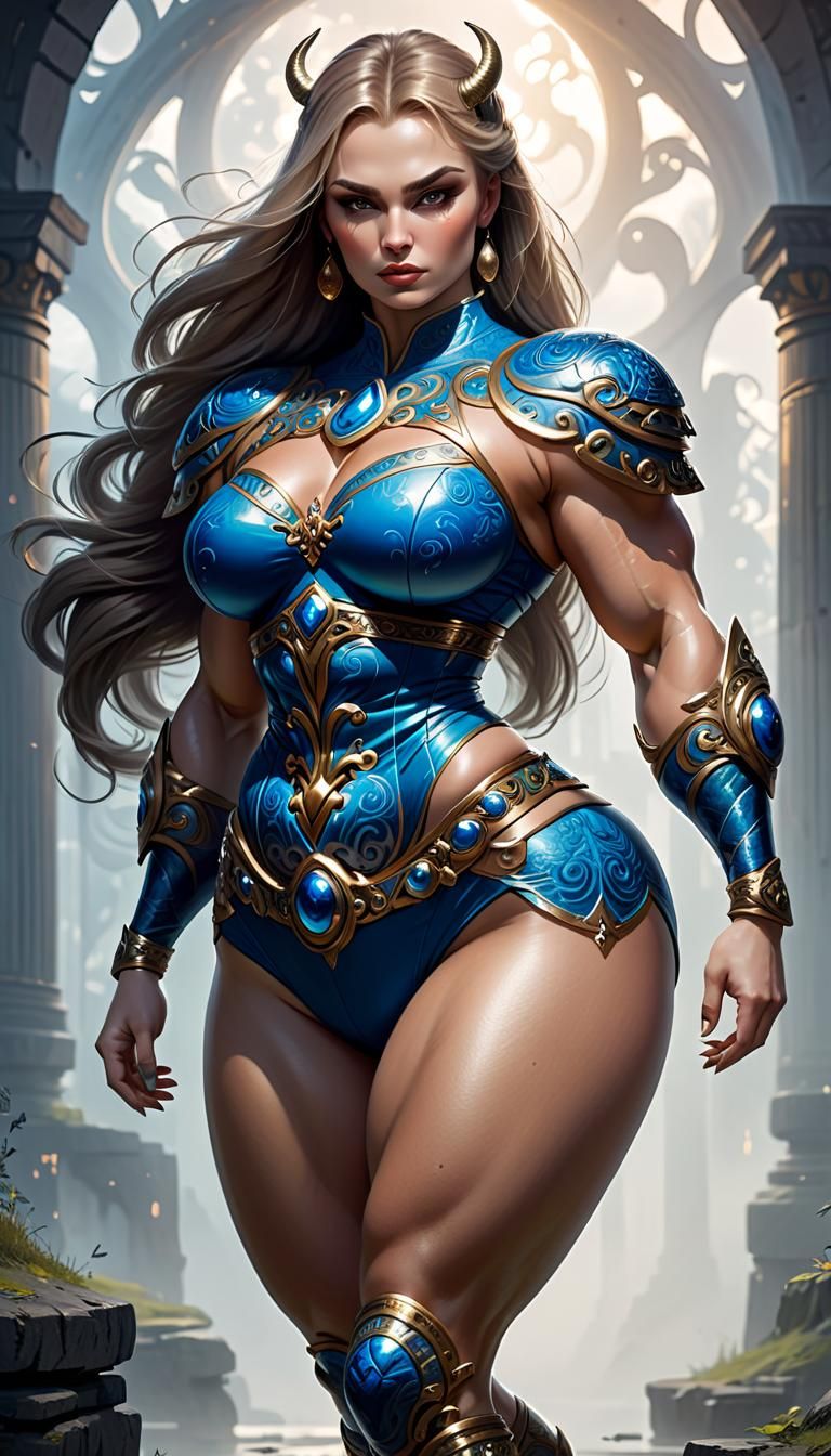 Sensual muscular bodacious beautiful Russian goddess, thick ...