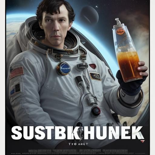 Sherlock Holmes Astronaut Bartender Movie Poster