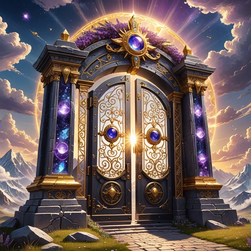 Magical Gates to Olympus in the Sky