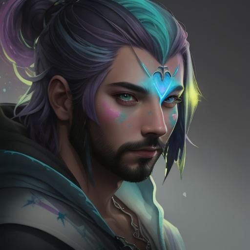 Magical Scene in Pastel Colors as Digital Art