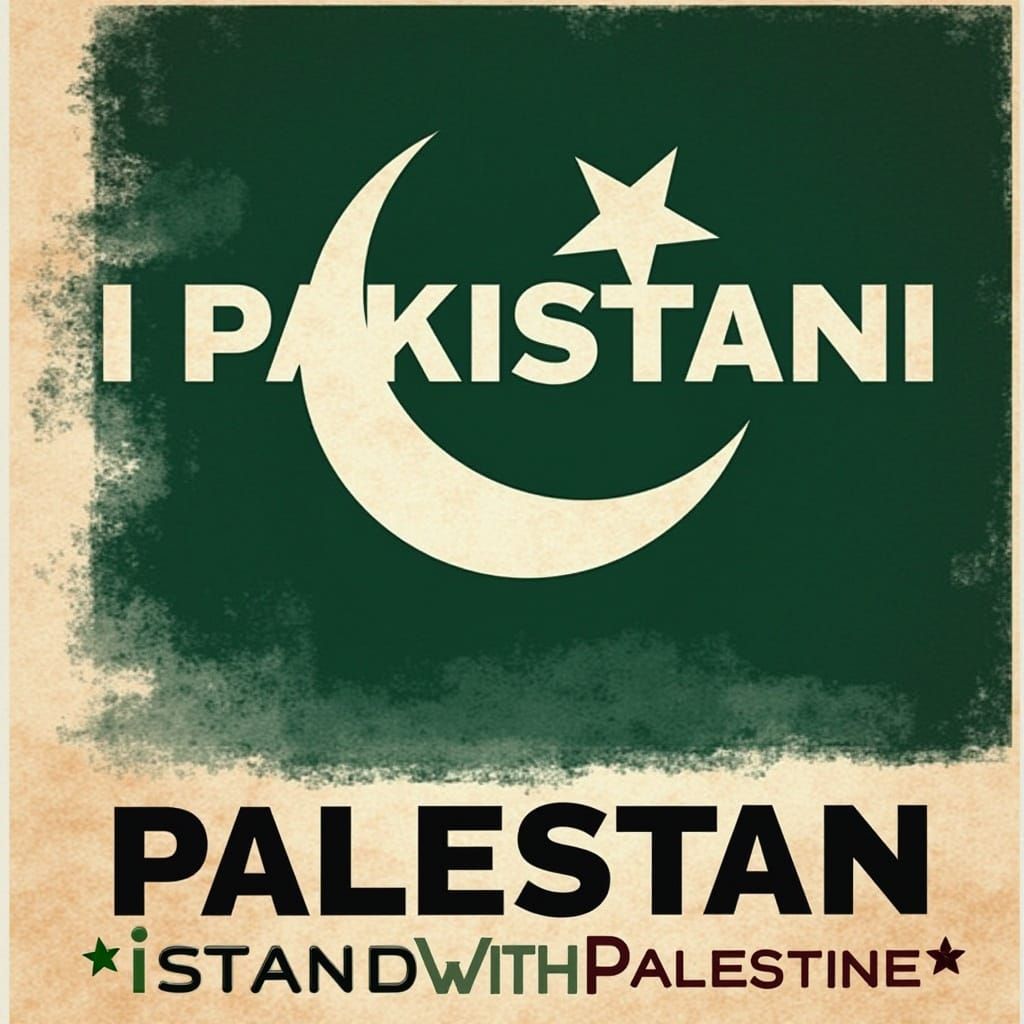 Solidarity Mural: Pakistani Unity with Palestine in Bold Min...