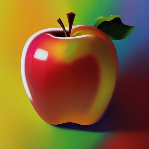 Hyperrealistic Apple Splash Art Concept