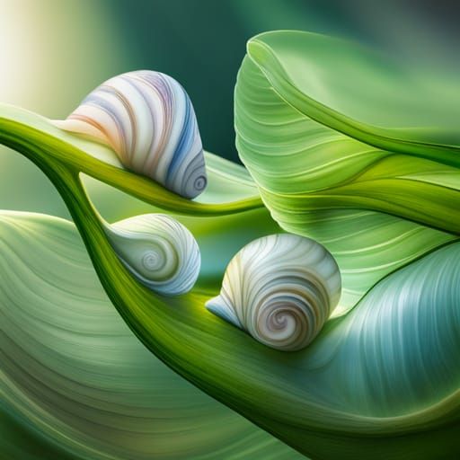 Elegant Opaline Snail Jewelry in Pastel Colors