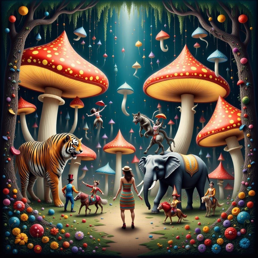 A Crazy Mushroom Circus