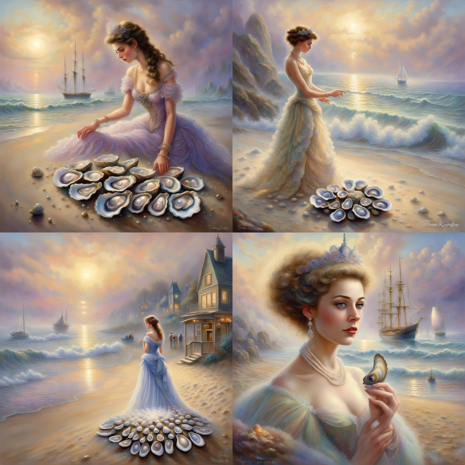 Oyster with pearl queen