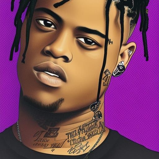 Detailed Portrait of XXXTENTACION