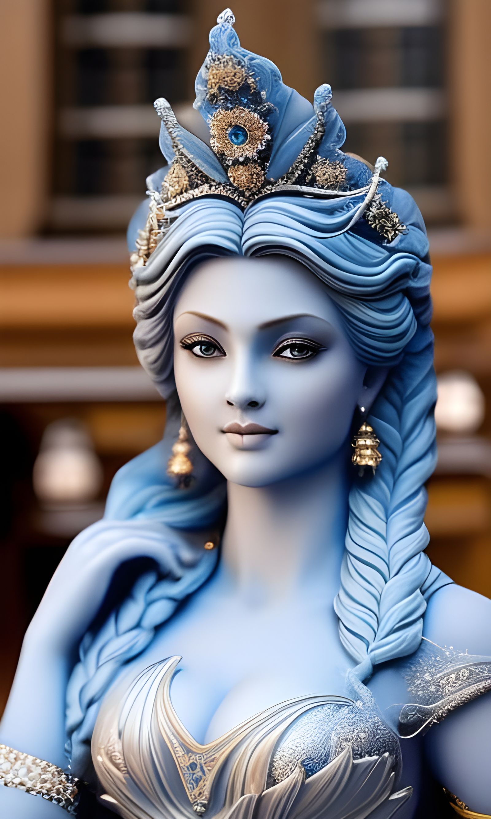 Beautiful marble statue of Aphrodite