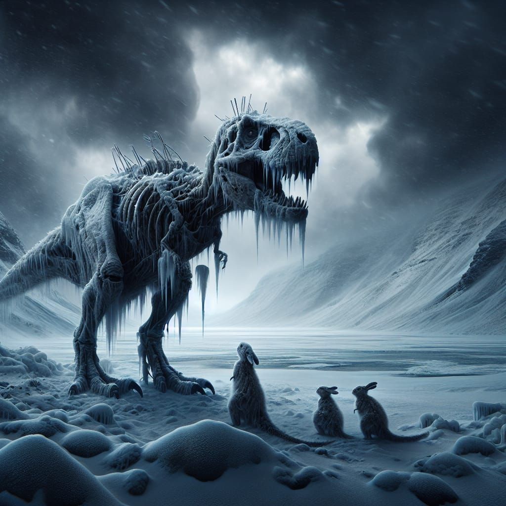 A Desolate Winter Landscape, a Haunting Vision of Survival