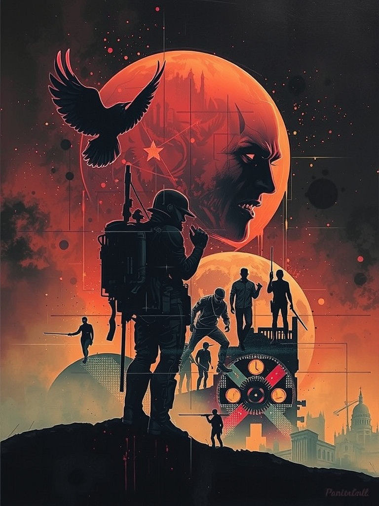 Epic Fantasy Warrior in a World of Resistance and Rebellion