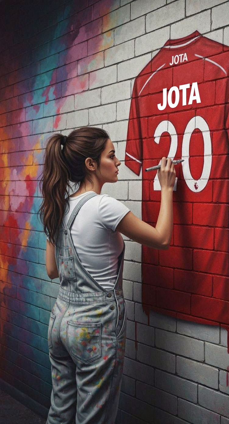 Hyperrealistic Mural of Jersey Number 20