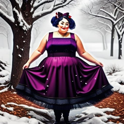 Vibrant Cyberpunk Goddess