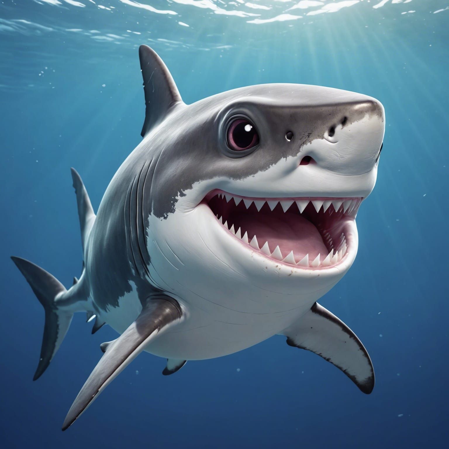 Happy Smiling Baby Shark