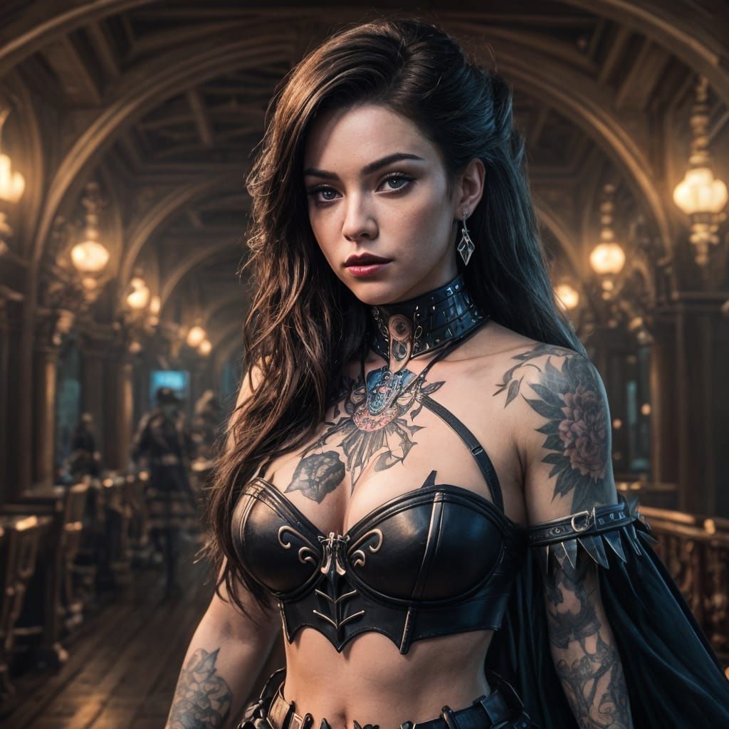 Heavy Metal Disney Princess in a Fantasy World