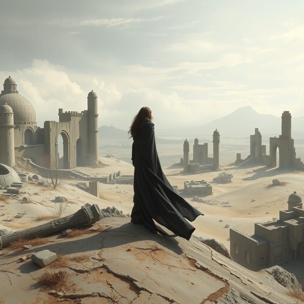 Woman at Edge of Forgotten World