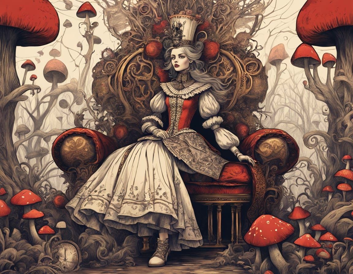 Victorian Xerography Artwork in the Style of Tenniel