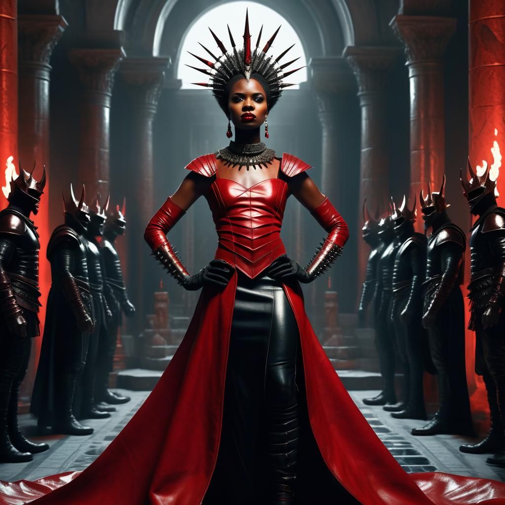 Persephone, Queen of Hades, in Sci-Fi Hellenistic Style