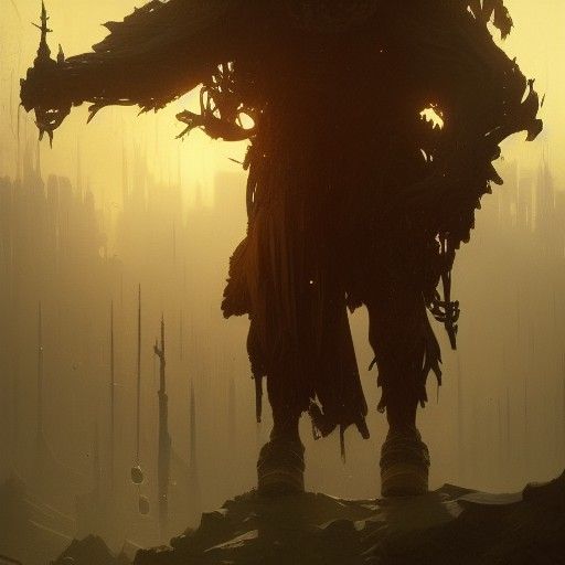 Dark Fantasy Concept Art of Big Boy