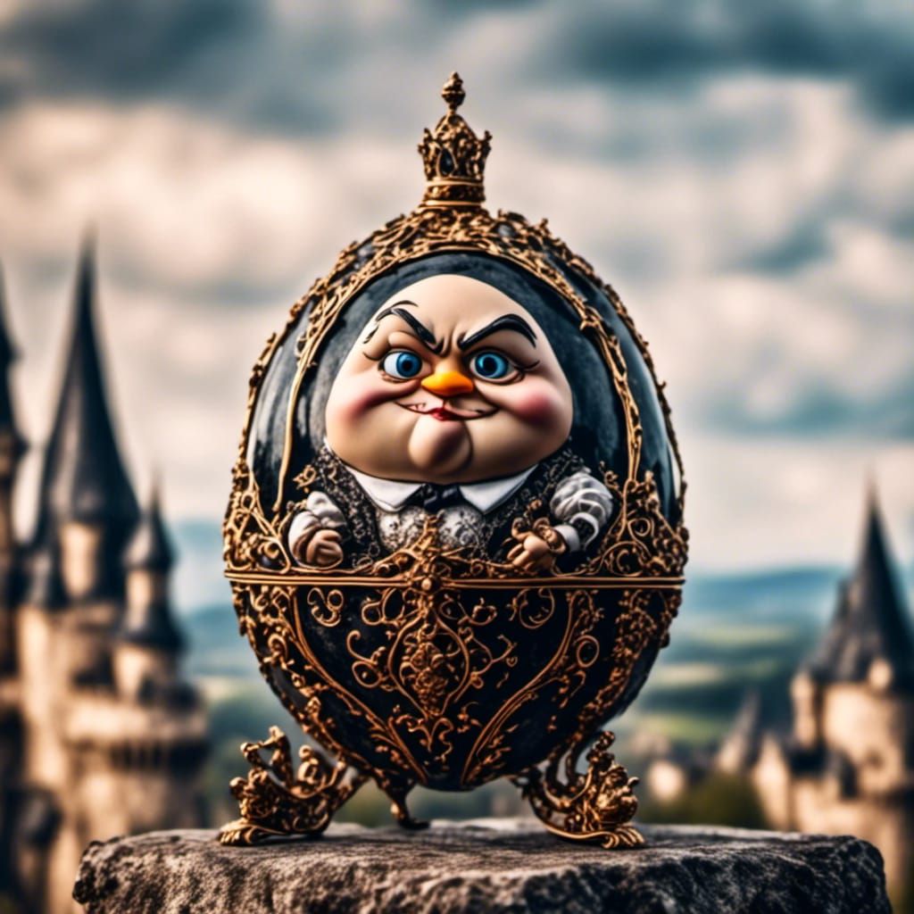 Faberge Egg Humpty Dumpty on Wall