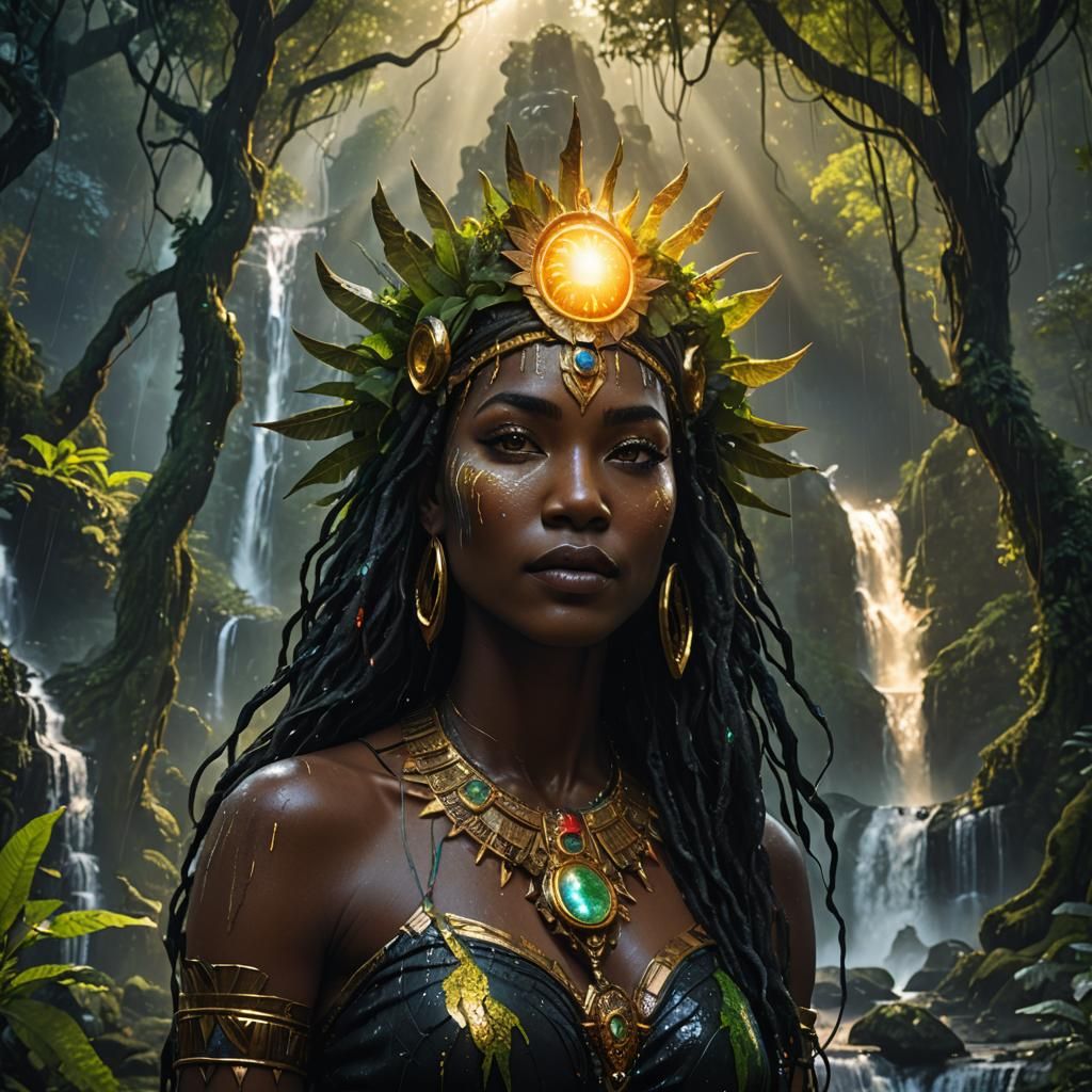 Black Goddess of Earth: Sun and Moon