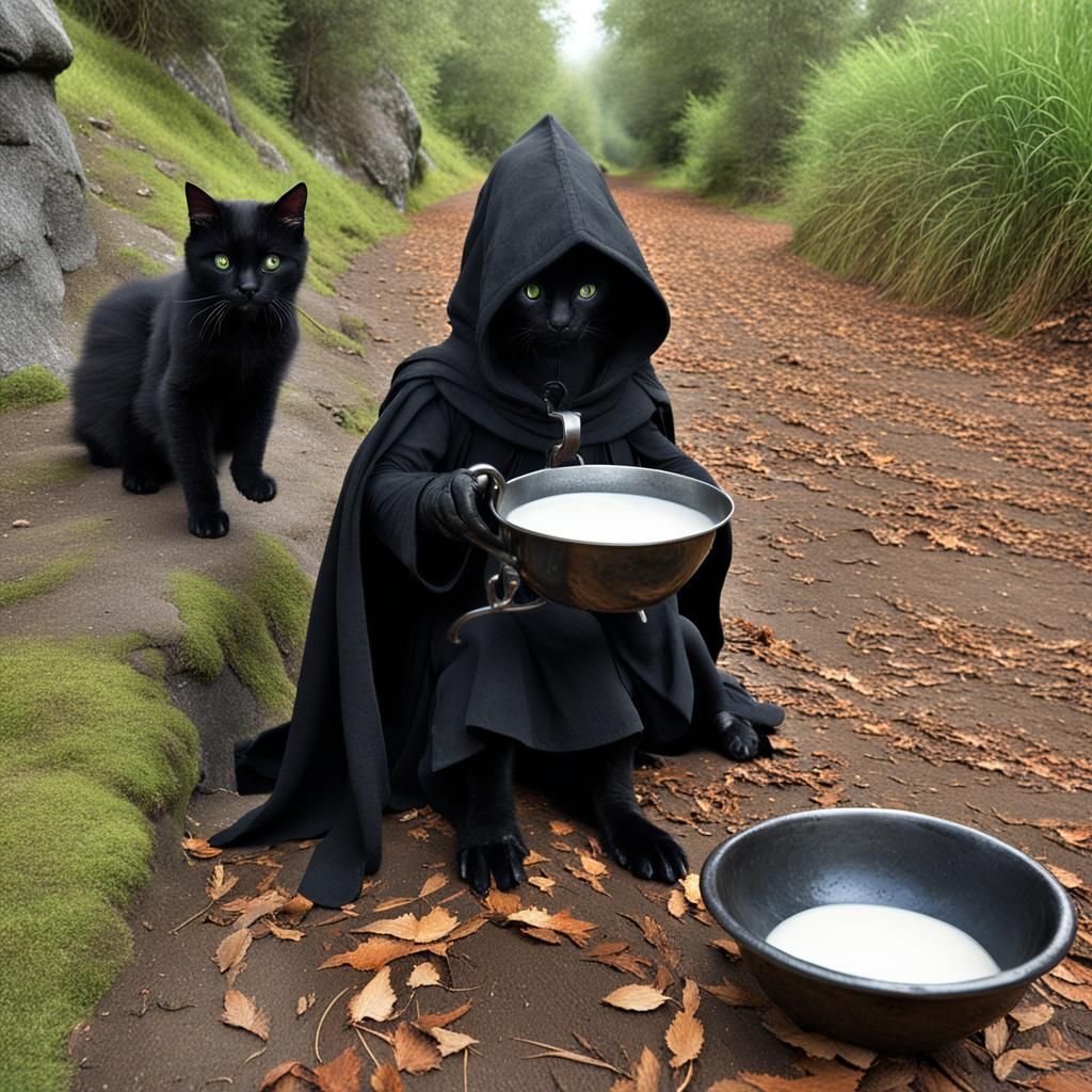 Nazgul and Kitten: A Dark Fantasy Interlude