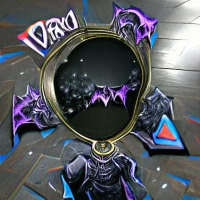 Dark Void Mirror: AI Generated Image