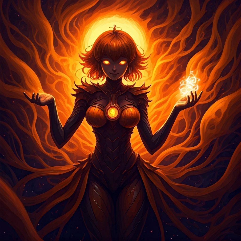 Joyful Halloween Alien in Eerie Watercolor Space