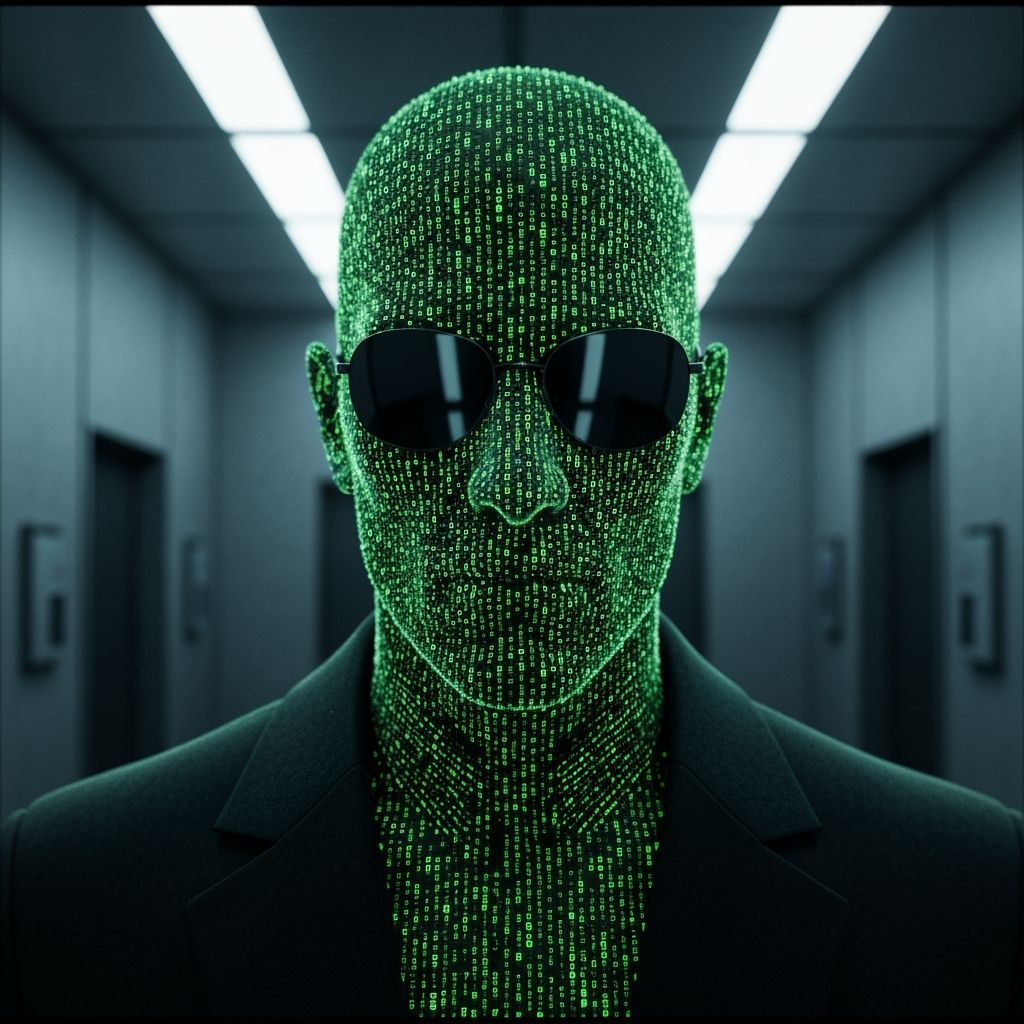 Matrix Agent Composed of Green Code Lines