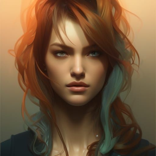 Rhysand Portrait in Artgerm and Mucha Style