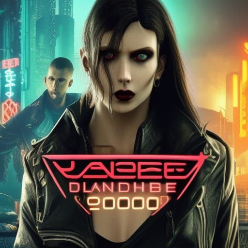 Jeanette and Therese in Cyberpunk Neon Style