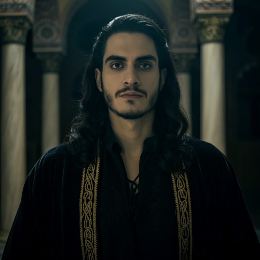 Greek Vampire Musician in Byzantine Constantinople