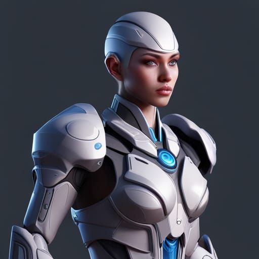 AI Future Human Boyfriend: Detailed Matte Painting