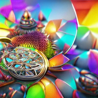 Psychedelic Metal Mandala in 8K 3D