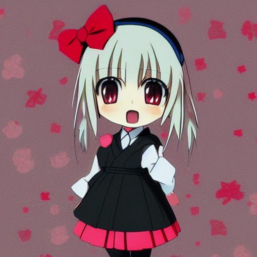 Anime Girl in School Uniform: Moe Art Style