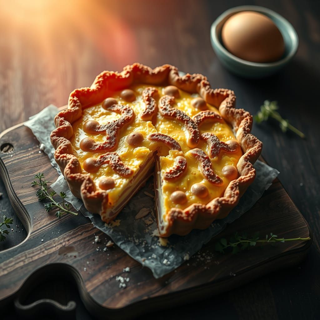 baked egg pie