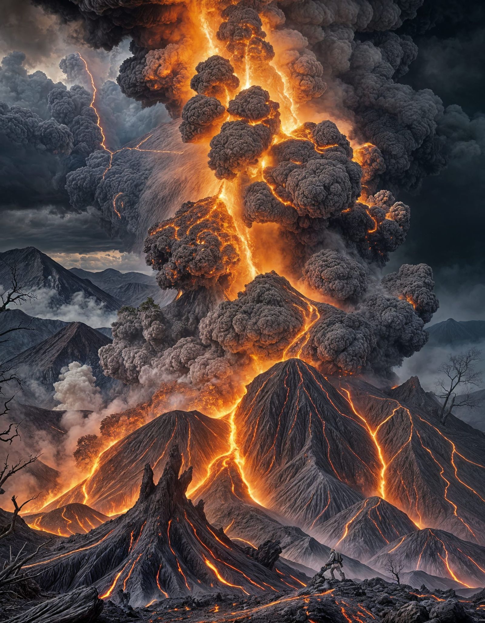 Dramatic Volcanic Eruption in High Definition