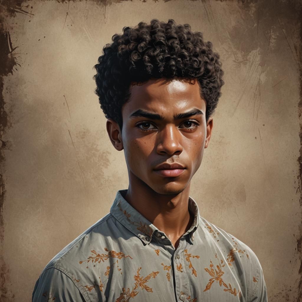 Handsome Afro-Latino Man: Hyperrealistic Portrait in Unreal ...