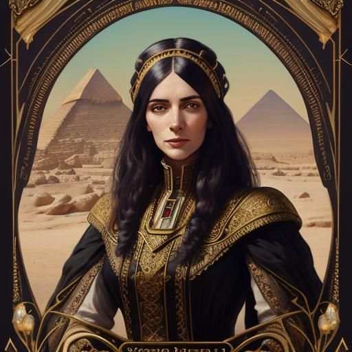 Victorian Portrait in Art Nouveau Frame