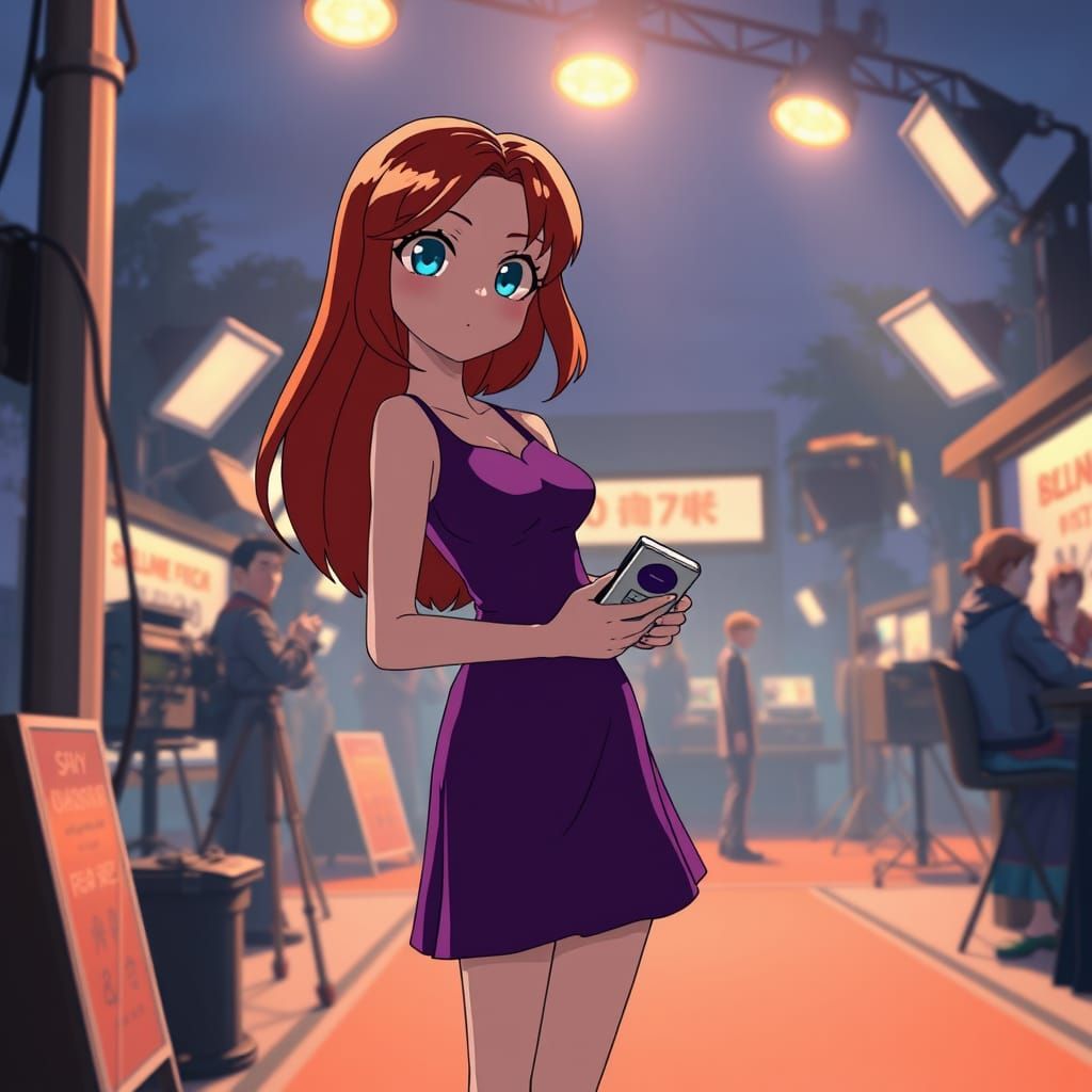 A Young Spy in Disguise on a Movie Set