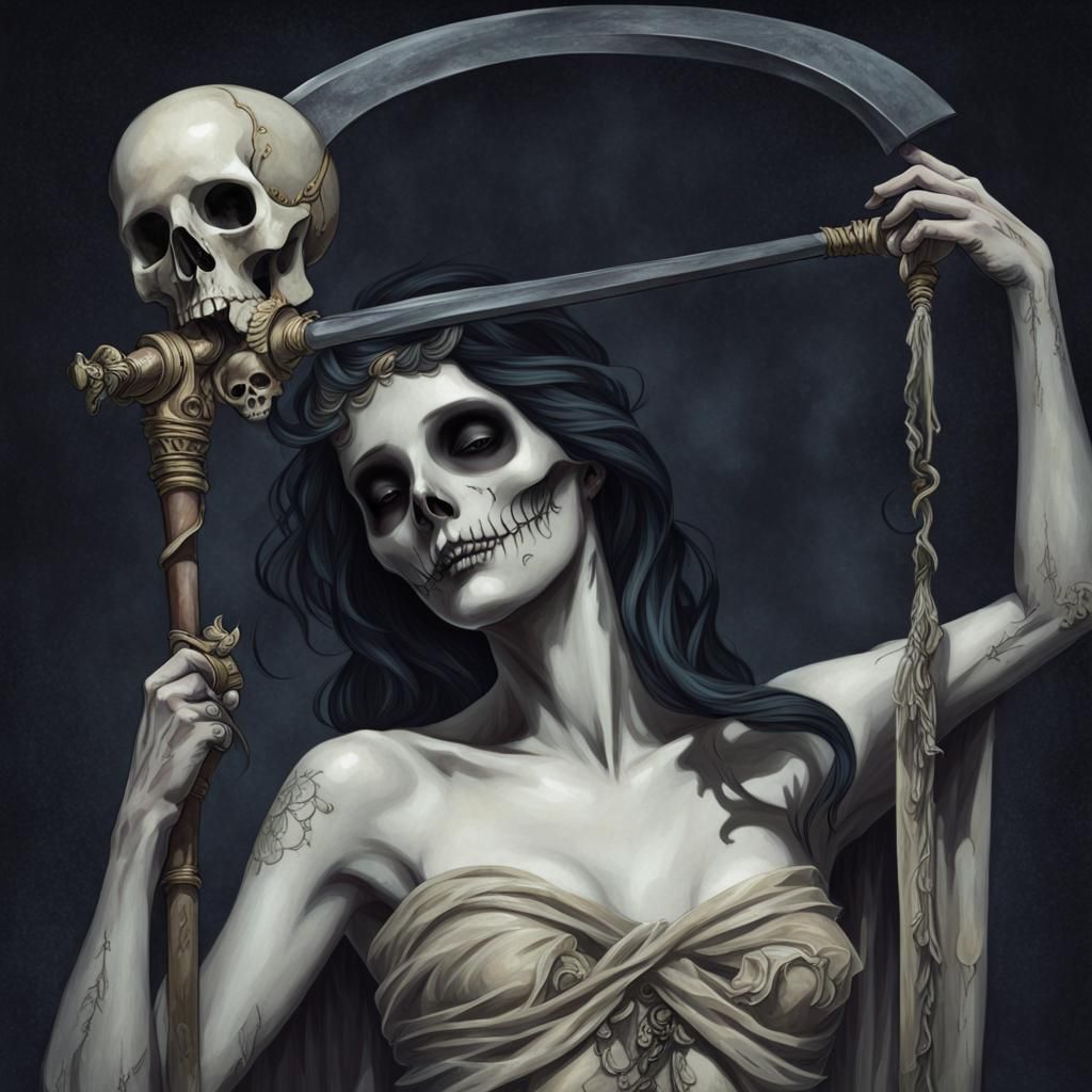 Muse of Death: A Stylized Interpretation