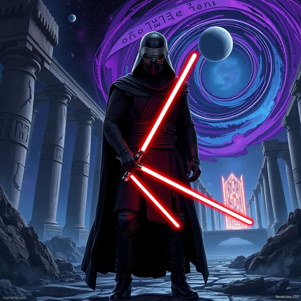 Loki as Kylo Ren in Fantasy Ruins