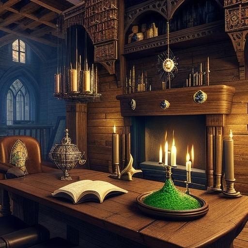 Mystical 3D Render of Magic and Occult Symbols