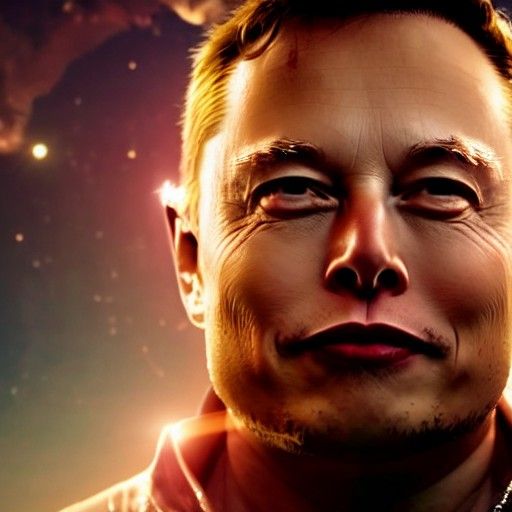 Elon Musk as Spaceship Astral Sci-Fi Portrait