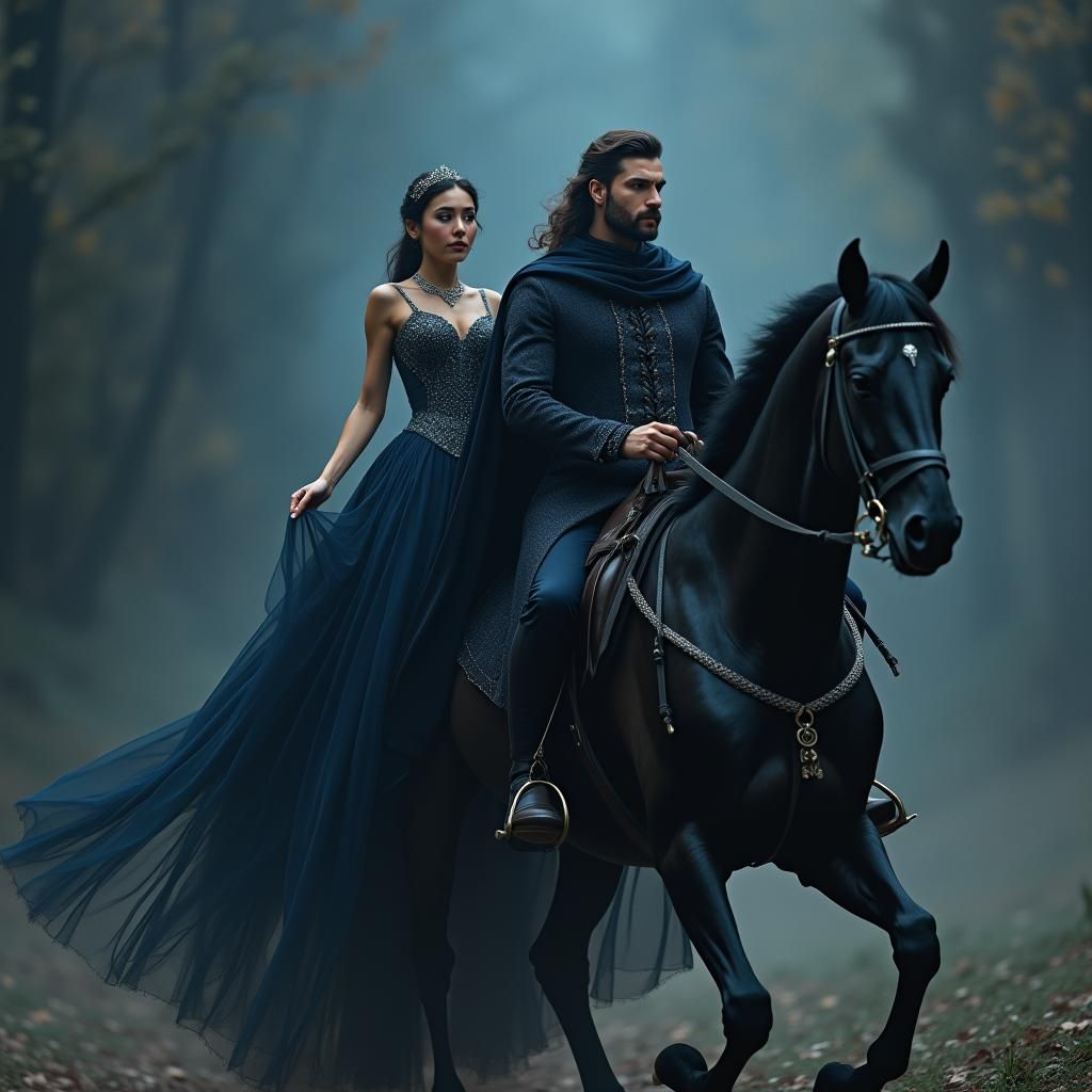 Majestic Couple in Ethereal Fantasy Art