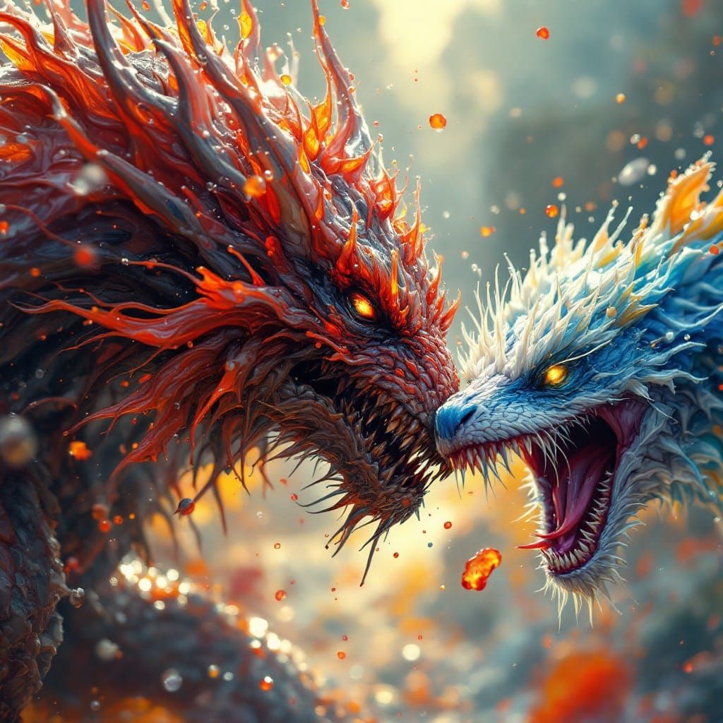 Hypothetical Alien Mammals in Action Shot