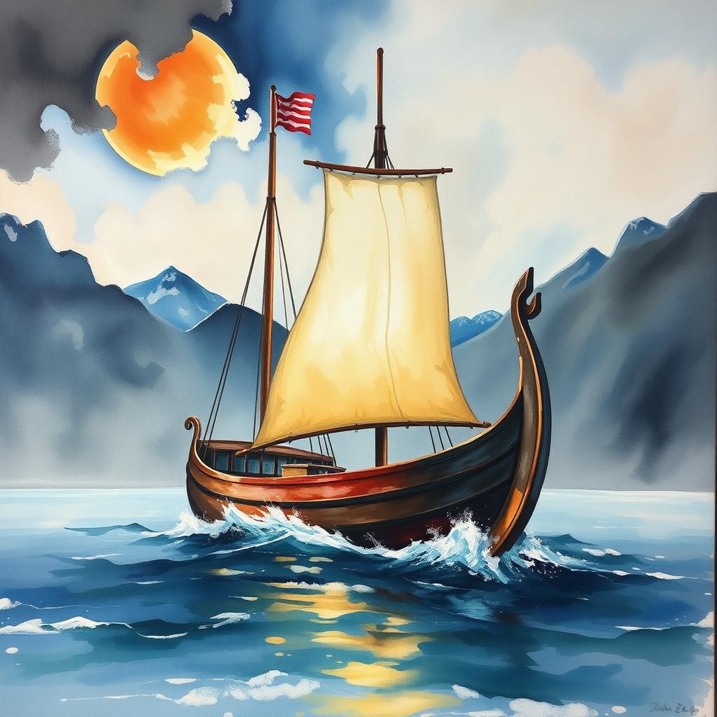 Epic Impressionist Steel Forging in Gouache Style