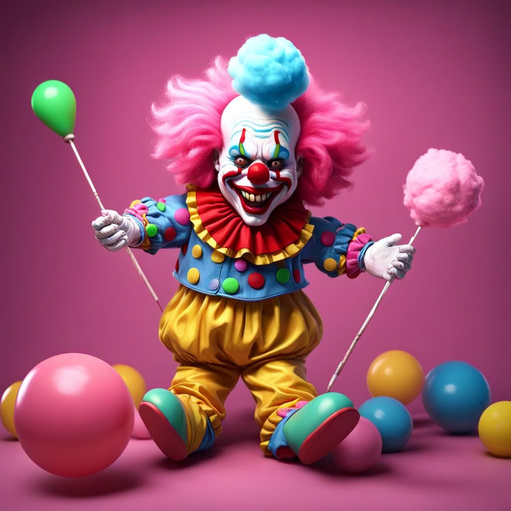 Killer Klown from Outer Space: Detailed Rendering