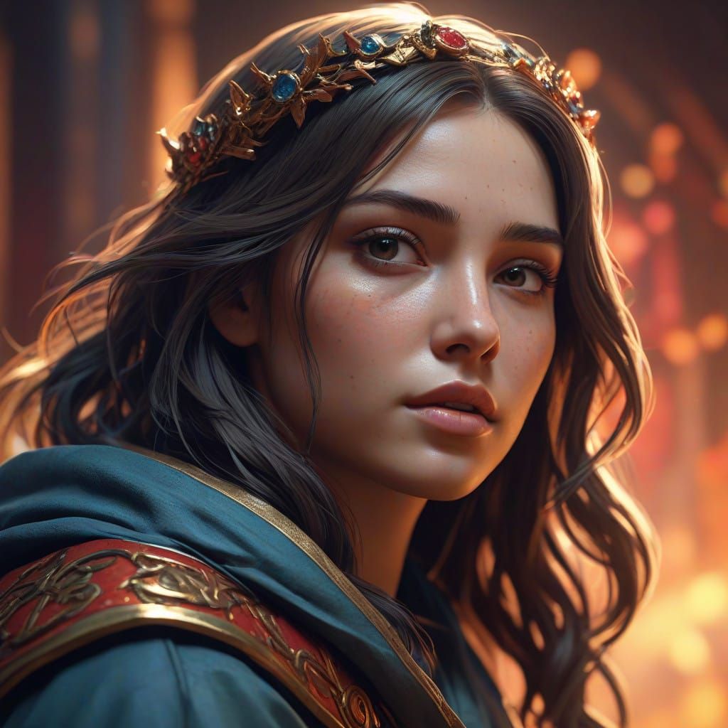 Jesus in Vibrant, Hyperrealistic Concept Art Style