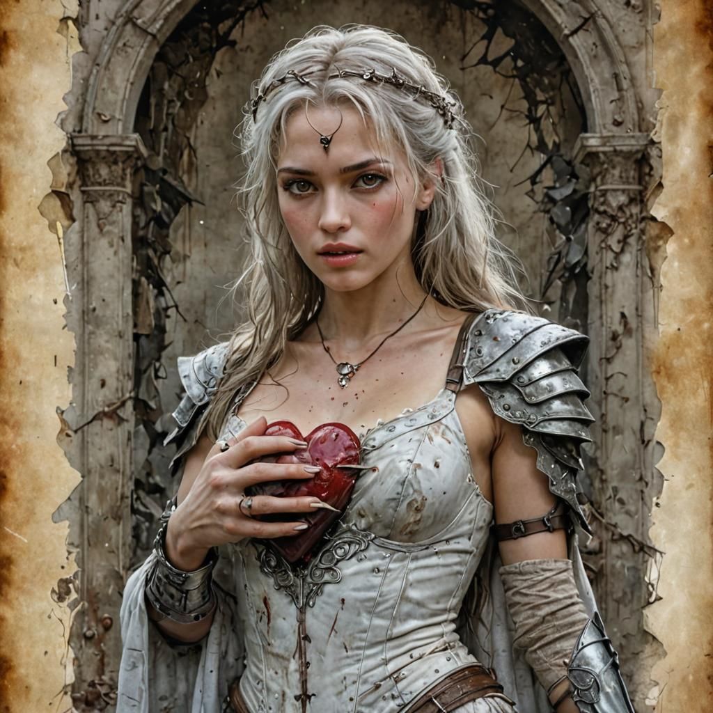 A Photorealistic Portrait of Rosamunde in Perfect Love Compo...